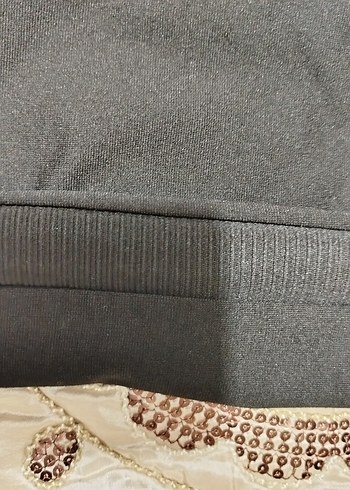 kadın siyah desenli tayt - Görsel 4