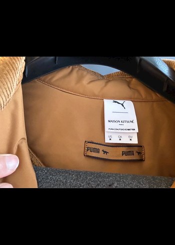 m Beden Kahverengi Midi Erkek Trençkot/Pardesü Puma x Maison Kitsume