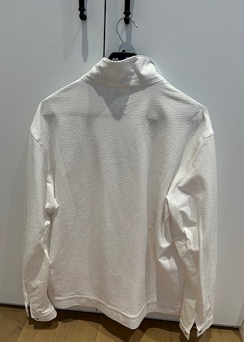 Kadin Beyaz Fermuarlı Ceket - Görsel 5