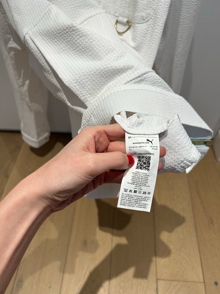 Kadin Beyaz Fermuarlı Ceket - Görsel 2