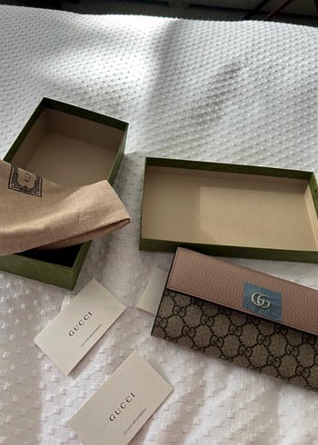 Gucci Monogramli Uzun Cuzdan Gg Emblem
