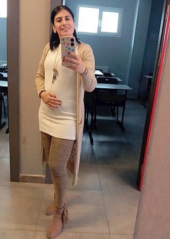 bej mini bluz triko - Görsel 2