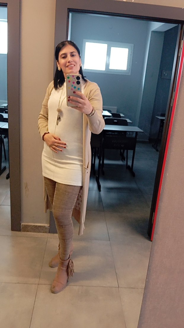 bej mini bluz triko - Görsel 2