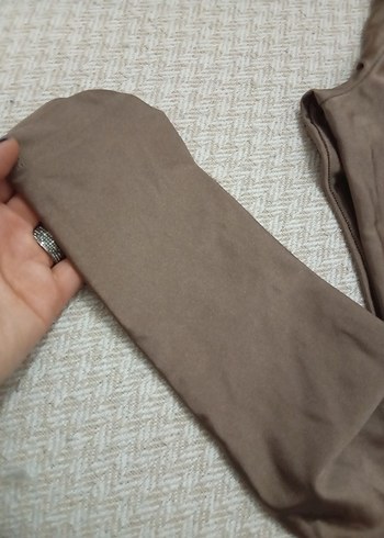 Bej Kadın Midi Tayt - Görsel 2