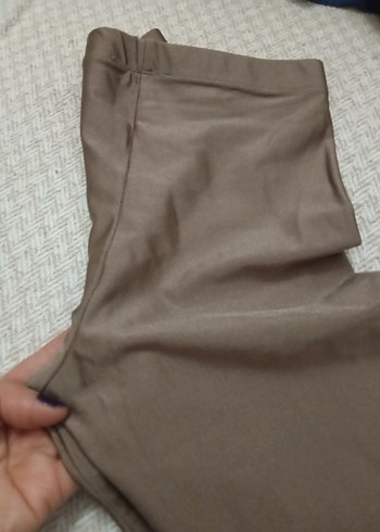 Bej Kadın Midi Tayt - Görsel 3