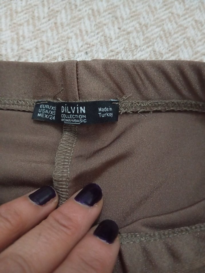 Bej Kadın Midi Tayt - Görsel 4