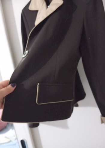 Kahverengi Kadın Blazer - Görsel 5