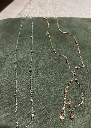 Altın ve Gümüş Renkli Gözlük Zinciri - Görsel 3