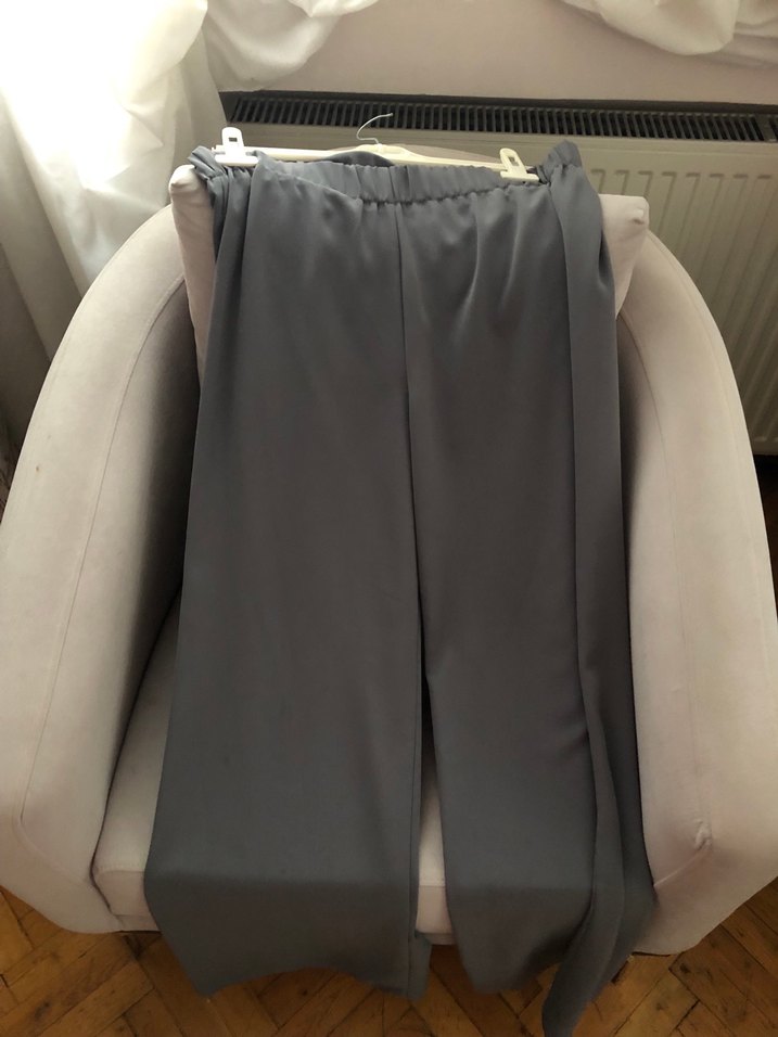 Gri pullu tunik pantolon takım - Görsel 5