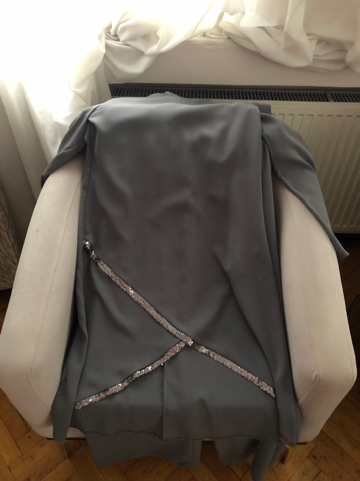 Gri pullu tunik pantolon takım - Görsel 4