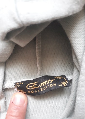 Zara Gri Yüksek Yakalı bayan tuniği Kollu Sweatshirt