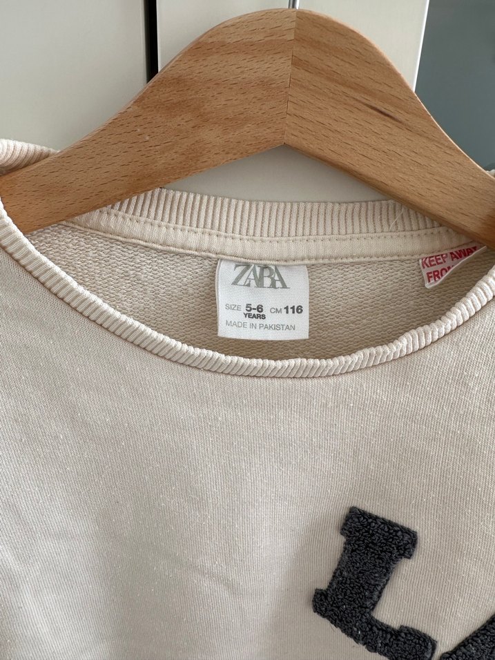 Beyaz Baskılı  Sweatshirt - Görsel 2