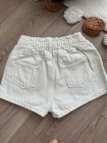 24-36 Ay Beden beyaz Renk Zara jean şort