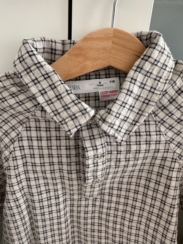 Gri Kareli Uzun Kollu Erkek Gömlek - Görsel 2