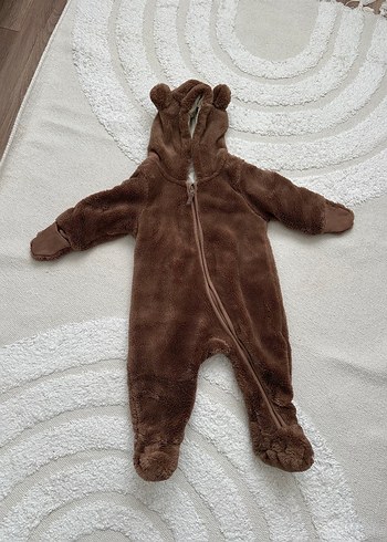 Kahverengi Kürklü Bebek Tulumu