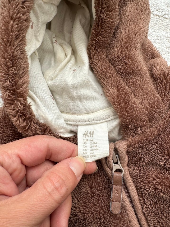 Kahverengi Kürklü Bebek Tulumu - Görsel 2