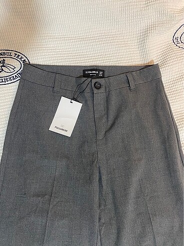 Pull and Bear Pull Bear Gri Kumaş Pantolon
