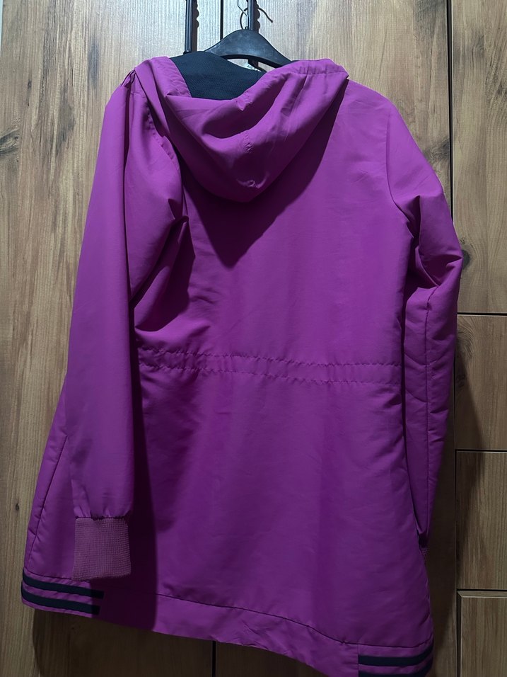 Mor Parlak Midi Kadın Ceket - Görsel 2