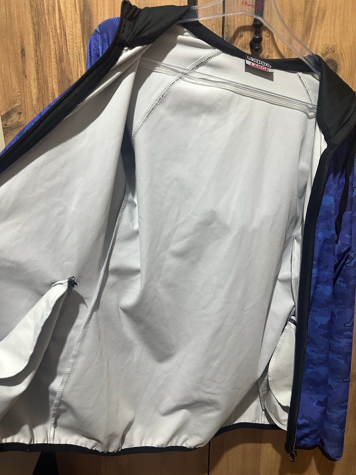 Kadın Mavi Kapüşonlu Fermuarlı Ceket - Görsel 4