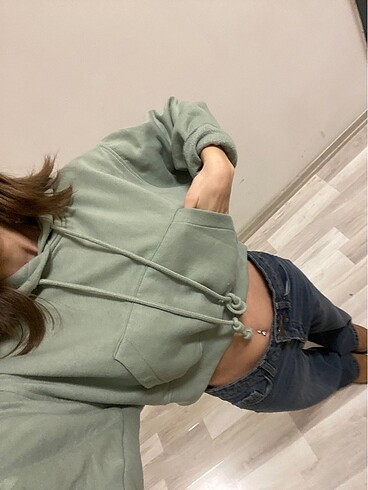Zara Zara crop sweatshirt