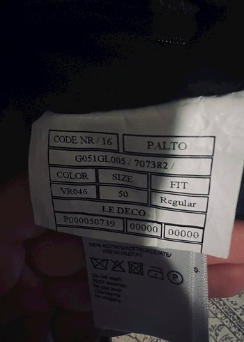 ORJİNAL CACHAREL SİYAHAH ERKEK PALTO - Görsel 3