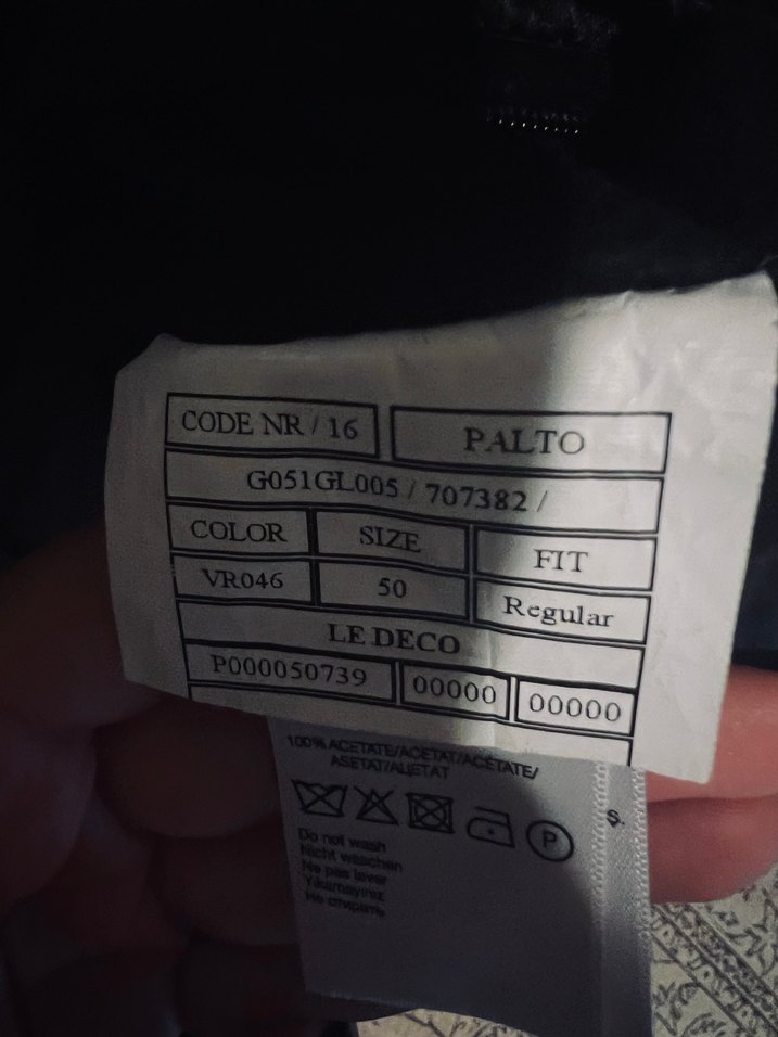 ORJİNAL CACHAREL SİYAHAH ERKEK PALTO - Görsel 3