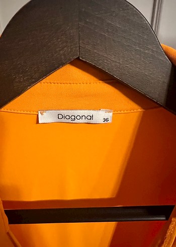 Turuncu Drapeli Uzun Kadın Elbise - Görsel 2