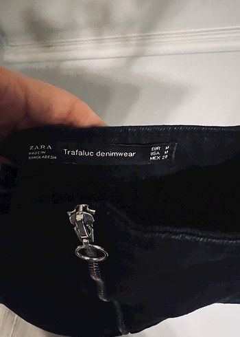 KOYU GRİ JEAN ÖNÜ FERMUARLI ELBİSE - Görsel 2