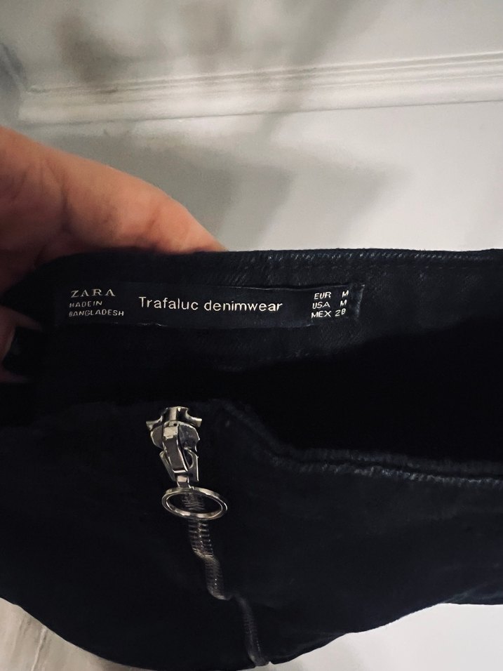 KOYU GRİ JEAN ÖNÜ FERMUARLI ELBİSE - Görsel 2