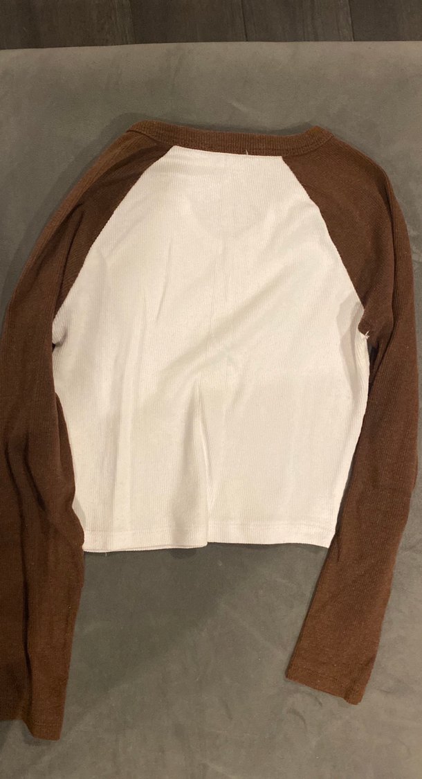 Colombia  Uzun Kollu Kahverengi Baskılı Tişört - Görsel 3