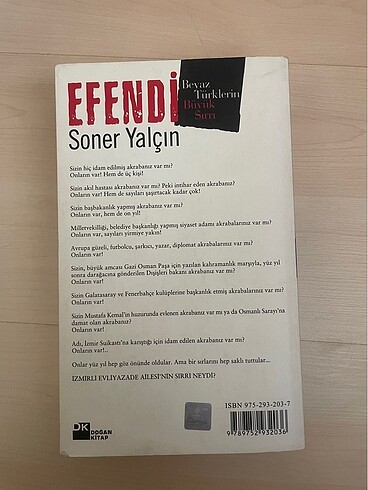  Kitap Efendi Soner Yalçın