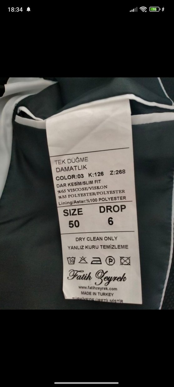 DAMATLIK Siyah Erkek Takım Elbise - Görsel 5