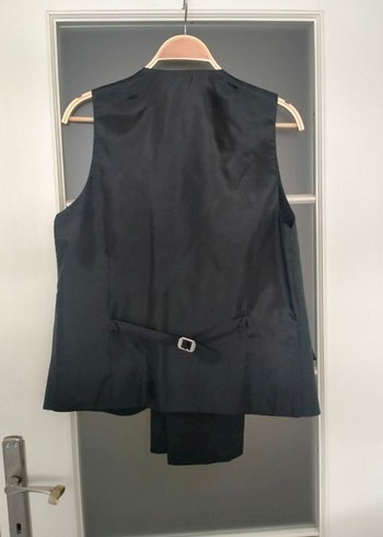 Gri Düğmeli Erkek Takım Elbise (yelek ile birlikte) - Görsel 4