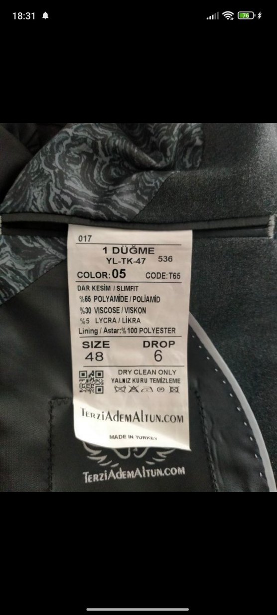 Gri Düğmeli Erkek Takım Elbise (yelek ile birlikte) - Görsel 5