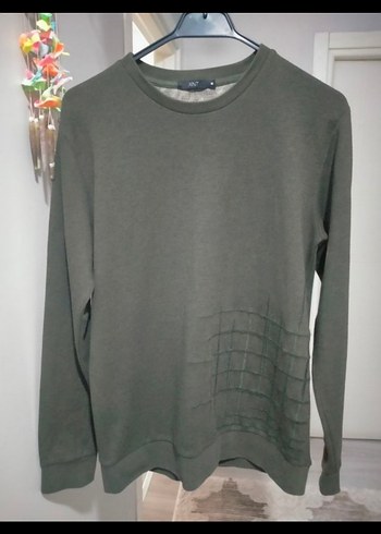 Xint Haki Yesil Erkek Sweatshirt Rahat Kesim
