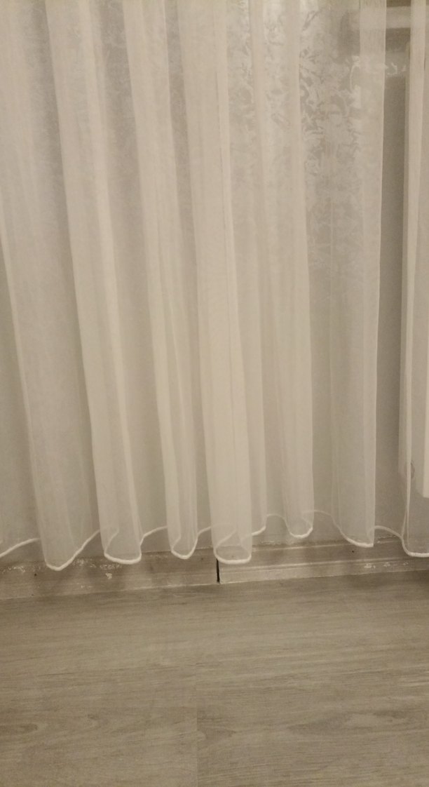 3metre 10 cm Beyaz Düz Modern Tül Perde.boyu 2.45 - Görsel 2