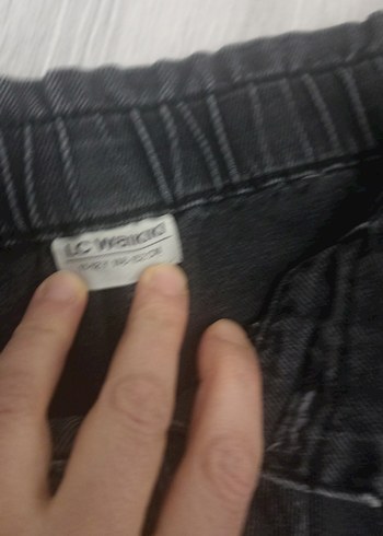 11 yasGri Siyah Bol Kesim Midi Denim  Jean - Görsel 3