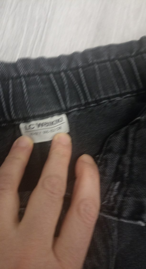 11 yasGri Siyah Bol Kesim Midi Denim  Jean - Görsel 3