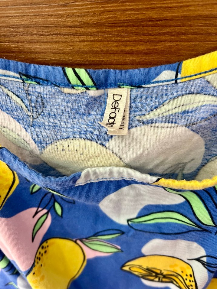 DeFacto 10-11 yaş Kız Çocuk Renkli Bohem Desenli Tulum - Görsel 4