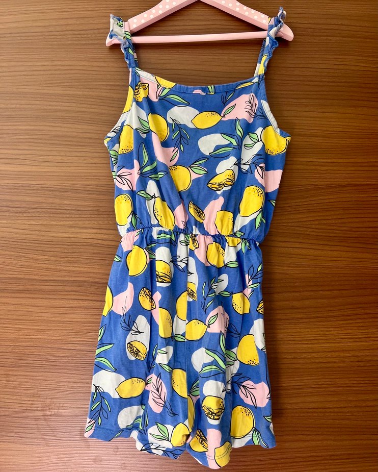 DeFacto 10-11 yaş Kız Çocuk Renkli Bohem Desenli Tulum - Görsel 5