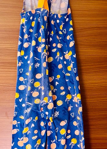 LCW Kız Çocuk 9-10 yaş Renkli Desenli Uzun Tulum - Görsel 5