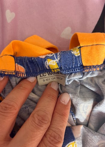 LCW Kız Çocuk 9-10 yaş Renkli Desenli Uzun Tulum - Görsel 7