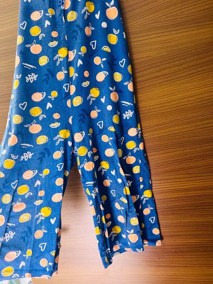 LCW Kız Çocuk 9-10 yaş Renkli Desenli Uzun Tulum - Görsel 4