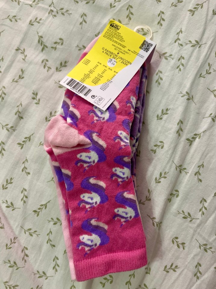 Penti 31-34 No Kız Çorapları, Peluş, Unicorn Desenli - Görsel 3