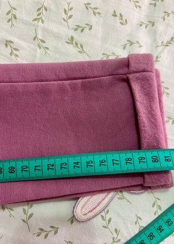 134cm/9 yaş Pembe Kız Çocuk Pamuklu Tayt - Timi - Görsel 6