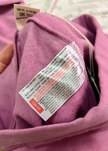 134cm/9 yaş Pembe Kız Çocuk Pamuklu Tayt - Timi - Görsel 3