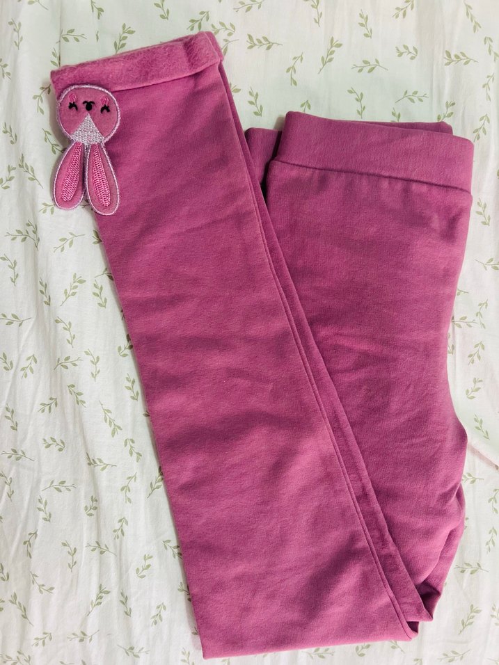 134cm/9 yaş Pembe Kız Çocuk Pamuklu Tayt - Timi - Görsel 5