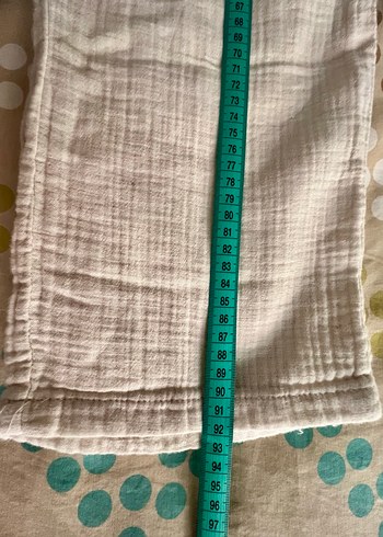 KOTON KİDS 11-12 Beyaz Keten Pilili Bohem Pantolon - Görsel 3