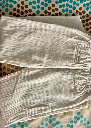 KOTON KİDS 11-12 Beyaz Keten Pilili Bohem Pantolon - Görsel 6