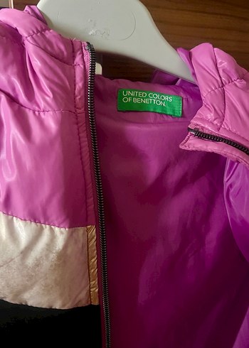United Colors of Benetton Kız Çocuk Fermuarlı Pembe Mont - Görsel 3